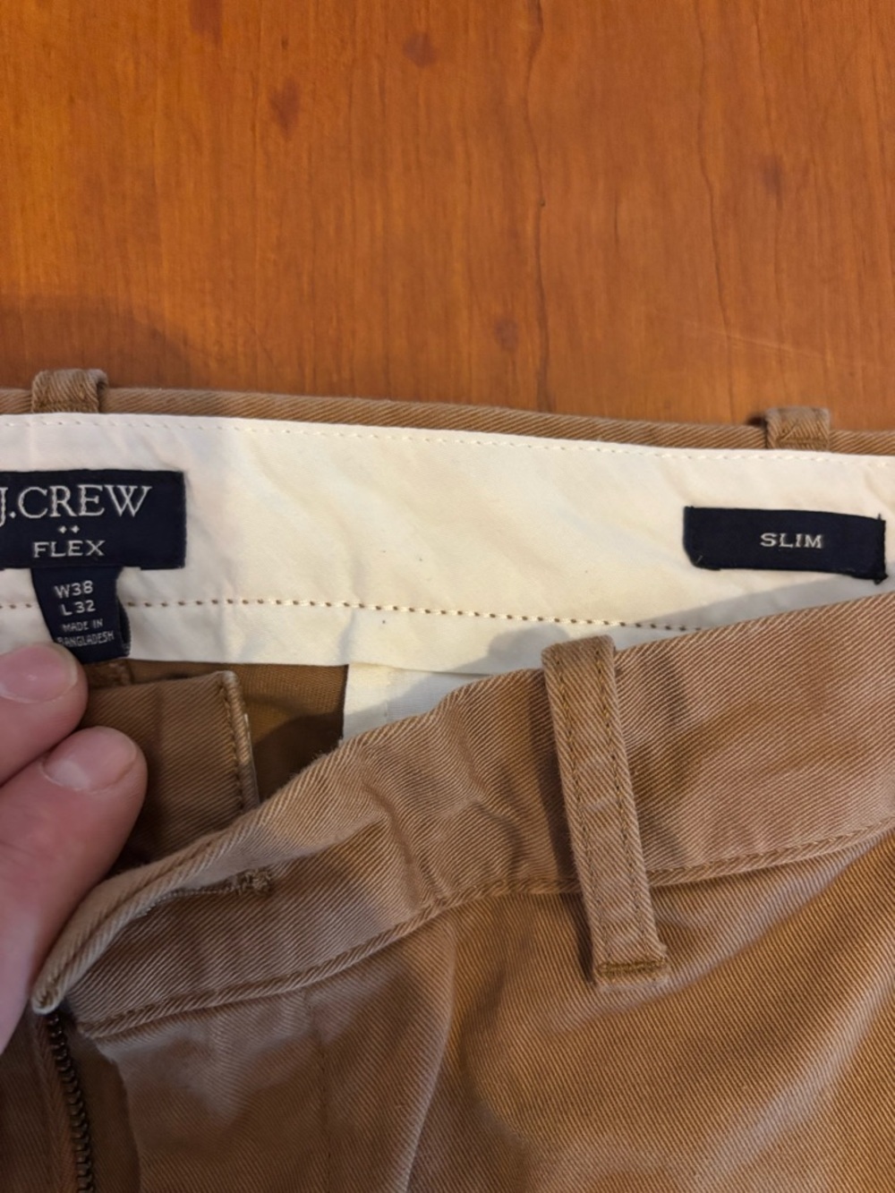 J. Crew Men’s Slim Chinos in Tan